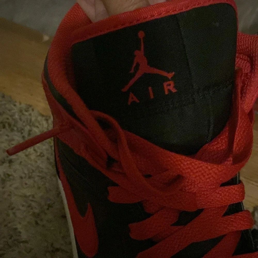 Red/black Nike Air Jordans